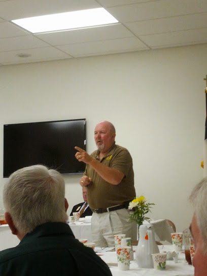 Lion Wayne Magoon from Waldorf Lions Club gives a presentation on Lions Camp Merrick